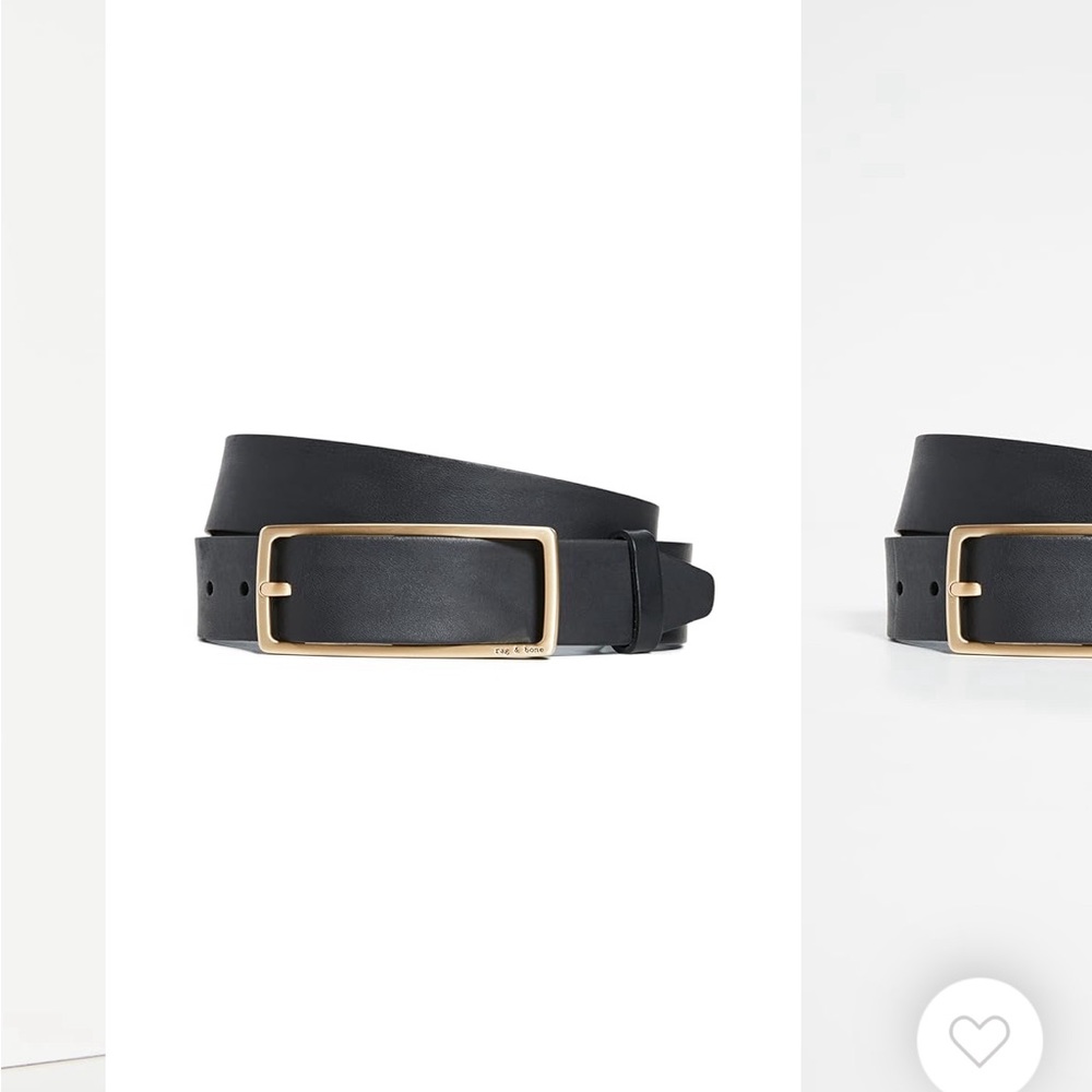 Rag and bone black rebound belt